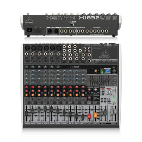 Behringer XENYX X1832USB 14-channel Analog Mixer with USB and Effects