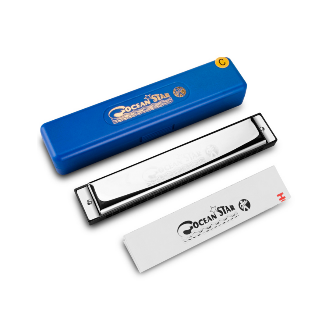 Hohner Ocean Star 48 Hole Tremolo Harmonica Key of C DOREMi