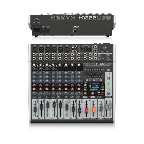 Behringer XENYX X1222USB 12-channel Mixer with USB and Effects