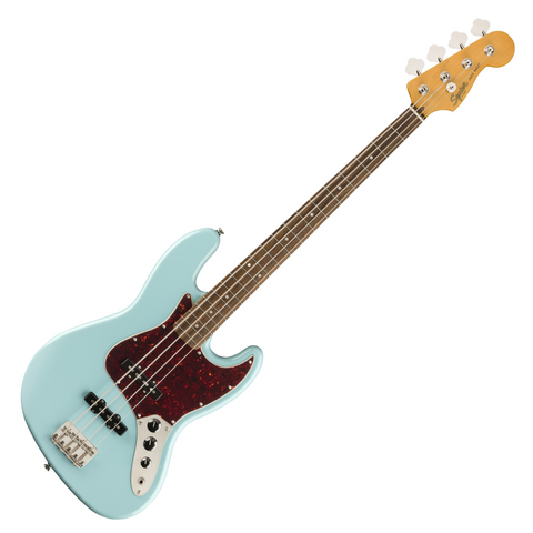 Squier Classic Vibe 60s Jazz Bass Guitar, Laurel FB, Daphne Blue #0374530504
