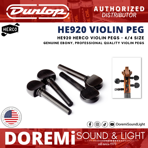 Jim Dunlop Herco HE920 4/4 Violin Pegs