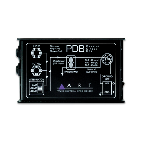 ART PDB Single Channel Passive Direct Box DI Box