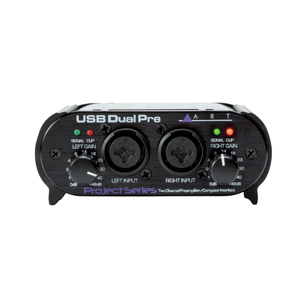 ART USB Dual Pre USB Preamp/Interface with 2 x XLR/TRS Inputs, 2 x TRS ...