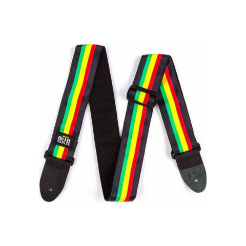 Jim Dunlop BOB10 Bob Marley Stripes Adjustable Electric/acoustic Bass Guitar Strap